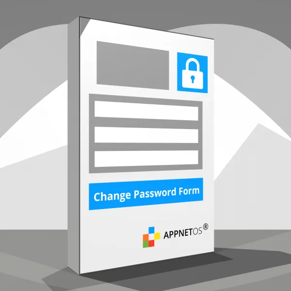 APPNET OS Modifier le formulaire de mot de passe