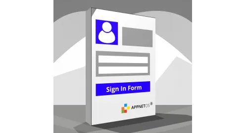 APPNET OS Sign in form