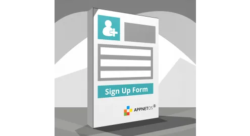 APPNET OS Sign up form