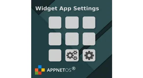 APPNET OS Widget App Einstellungen