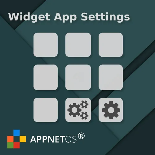 APPNET OS Configuración de la aplicación Widget