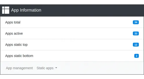 APPNET OS Applications Widget