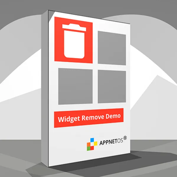 APPNET OS Widget Demo Supprimer
