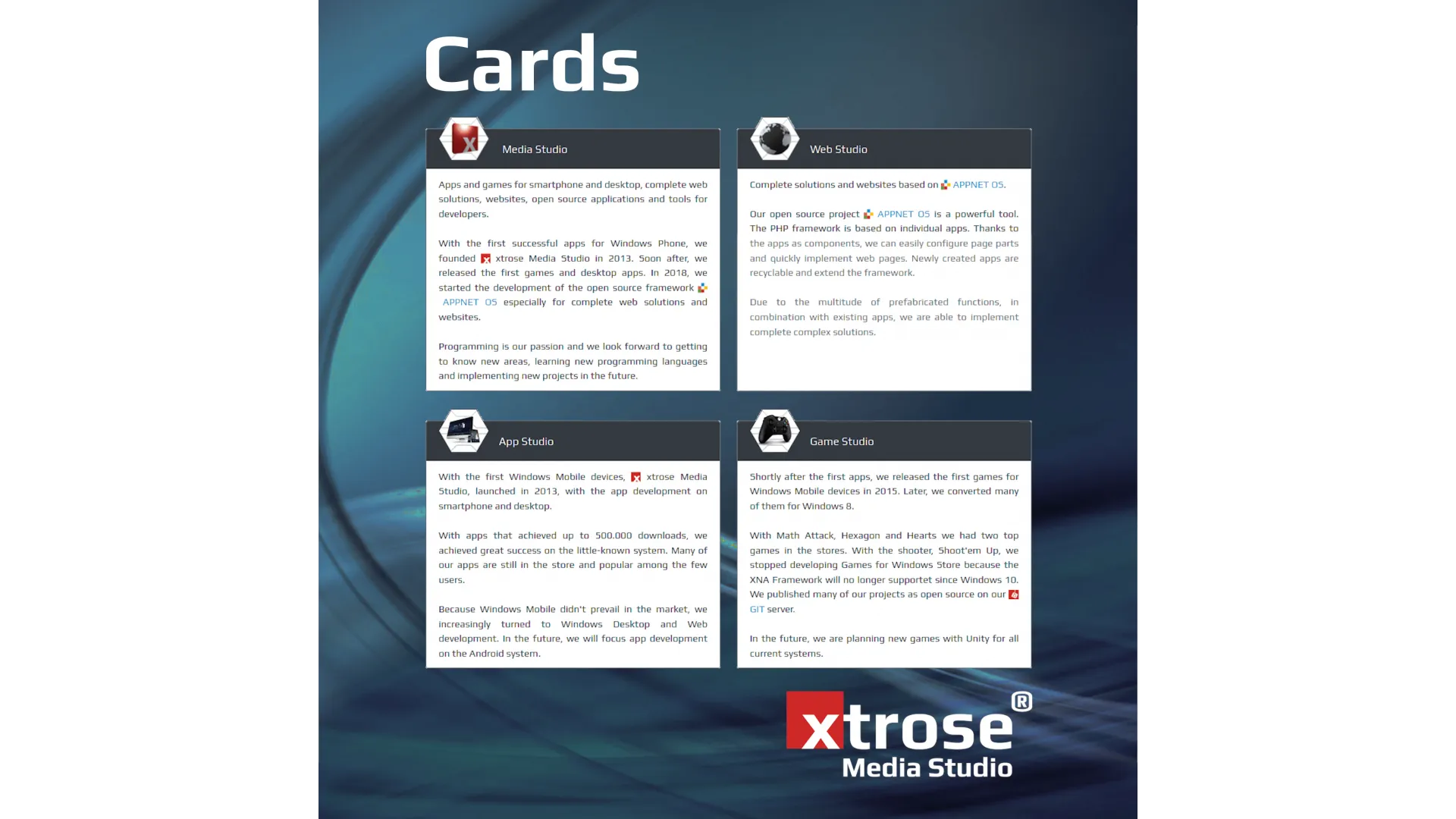 xtrose Cards