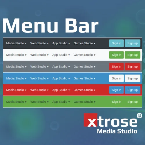 xtrose Barra dei menu