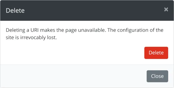 Delete URI
